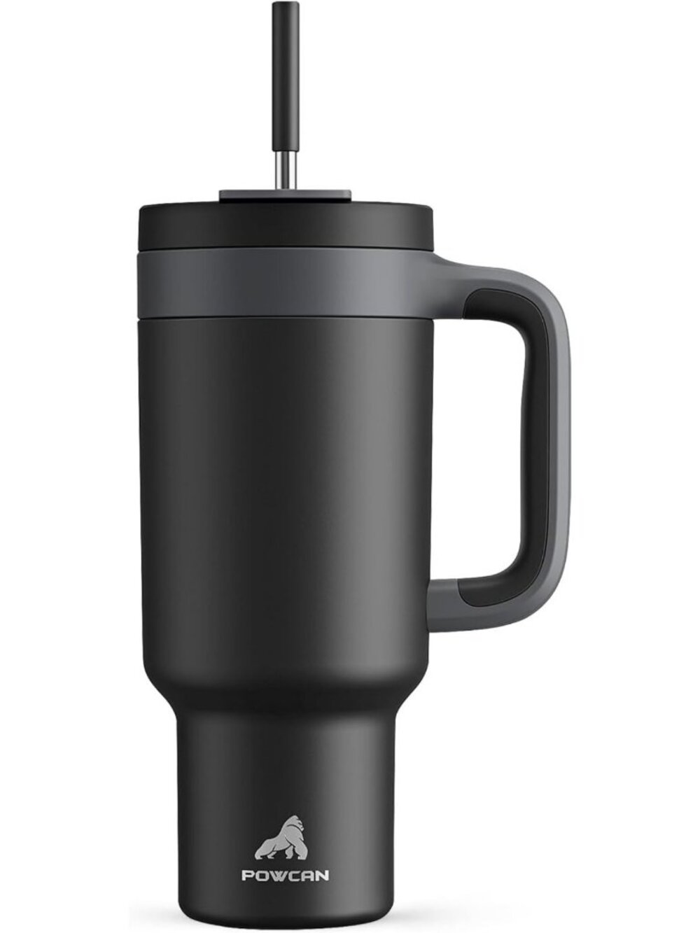 40 oz Insulated Tumbler with Handle, Straw & Sip Lid, Leakproof Travel Mug